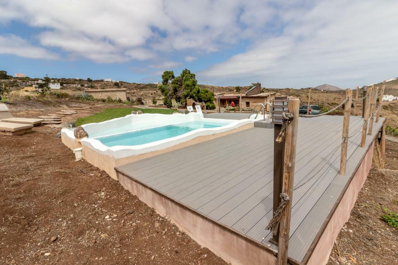 Santa Maria de Guia de Gran CanariaFlatguest Charming House + Pool + Terrace + Views别墅 外观 照片